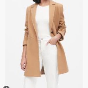 BANANA REPUBLIC ITALIAN MELTON TOPCOAT CAMEL XS
